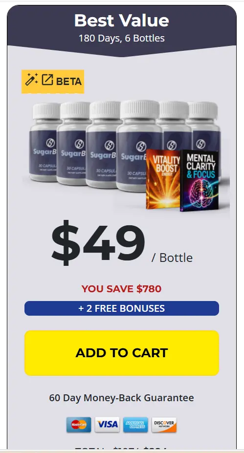 SugarBoost  - 6 Bottle